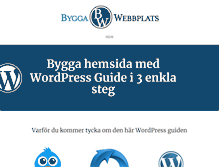 Tablet Screenshot of byggawebbplats.se